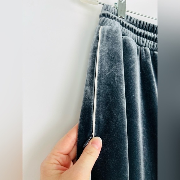 b+ab Velour Elastic Waist Track Pants Gong Kong Fashion Brand - Picture 2 of 7